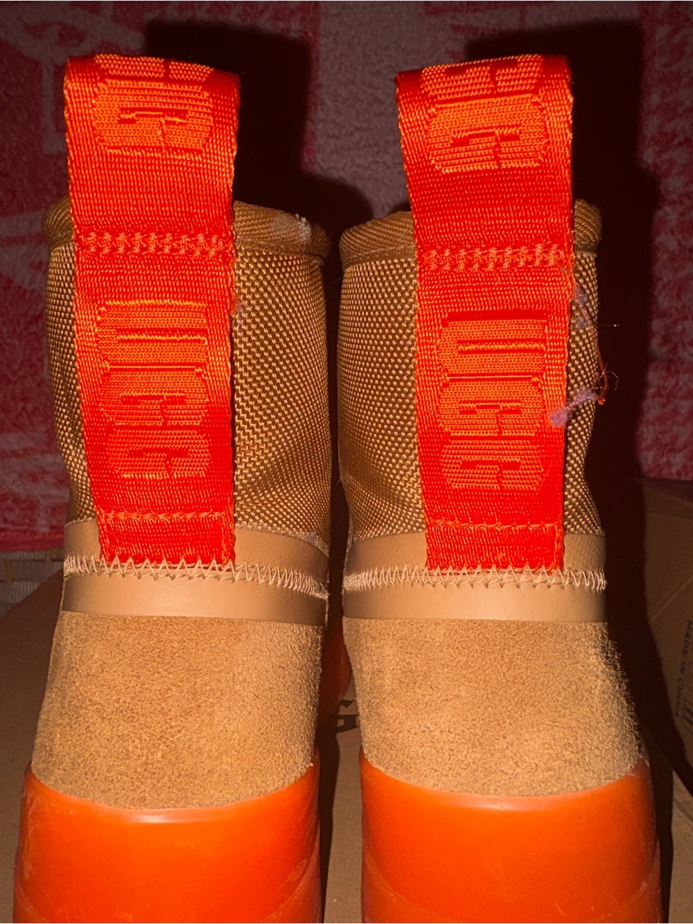 UGG Women's Chestnut Suede Ankle Boots with Orange Sole